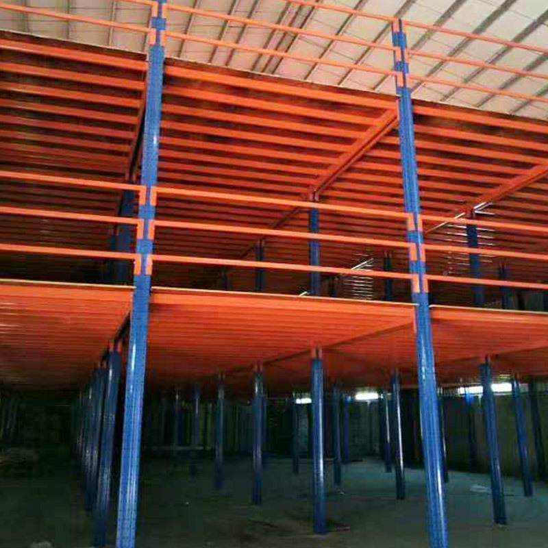 二层重型库阁货架工厂房钢结构建平台搭重型阁楼平台阁楼楼式571