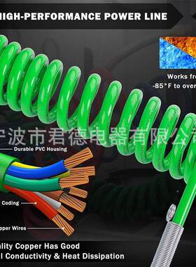 式三合一SOW拖车延美长线束美式拖车三合一刹车气管拖车线刹线车