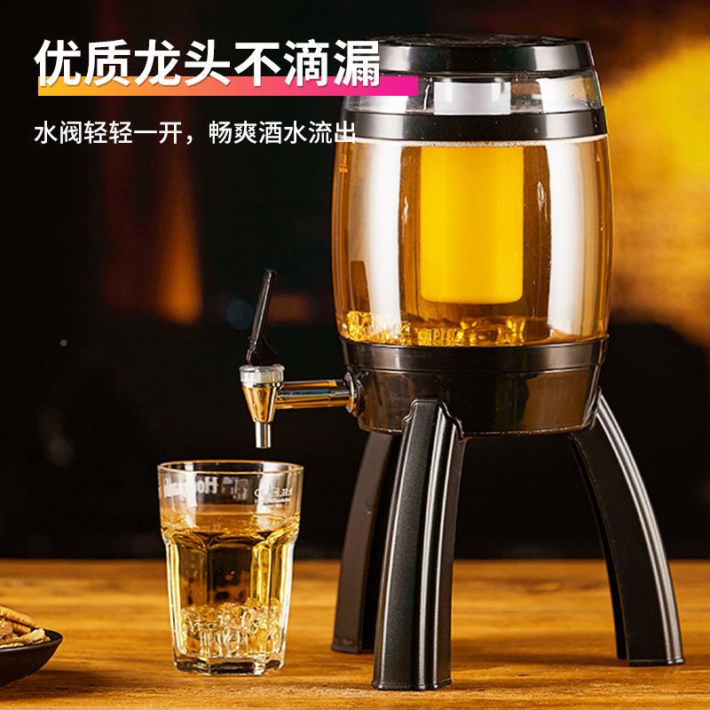 发光酒OOF炮V可酒吧餐吧KT包专房用3升三脚扎啤桶带龙头乐桶商用