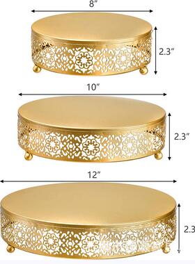 铁艺甜品台摆件展盘架蛋托欧糕式下午茶点心架示冷餐茶歇QXE摆台