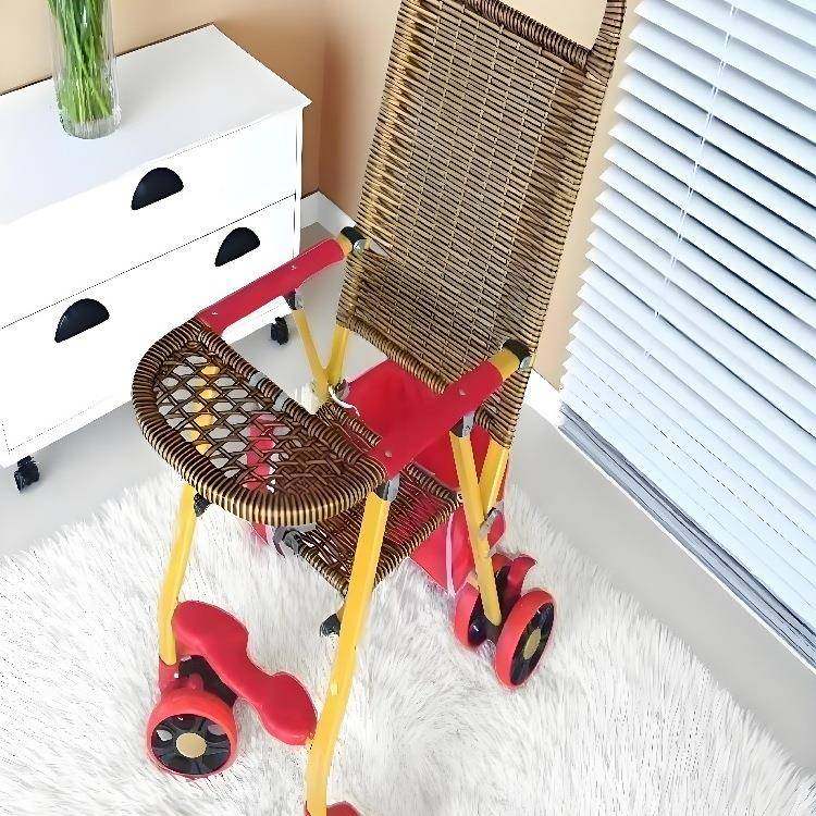 竹藤婴儿QTH推车轻便夏季仿藤宝宝推车可躺折叠编竹椅儿手童小推,婴童用品,单杆轻便推车,淘宝优惠券,粉丝福利购,淘宝优惠卷