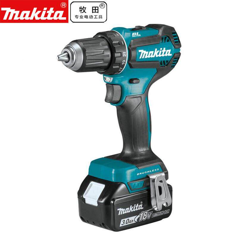 牧田(MXWMakita优)充电冲击钻DHP48SFJ/Z无刷机158V起子机手电电