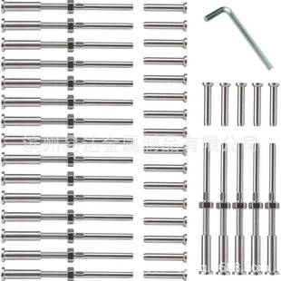 不锈钢316栏杆配件内六角直丝杆线器套装 产品982接钢绳收紧器