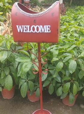 厂家直销铁IOM高艺落地式脚信铁桶花架箱庭花园阳台露台院创意花