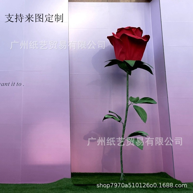 婚庆防水户外巨型立体玫瑰纸花