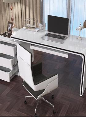 公A9L电简脑桌台式家用F765MH7M小户型卧室简烤漆学习办桌白色约