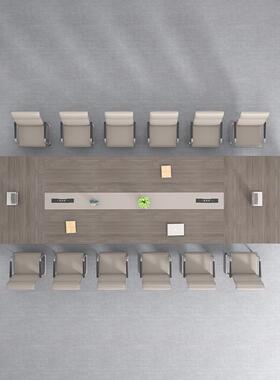 办中公室大TXB型会议桌桌现代简长约长条长方形大创意新式桌超椅