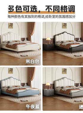 儿童床型双人软床1.8m储物47059简约单人可床小户女孩男孩儿童房