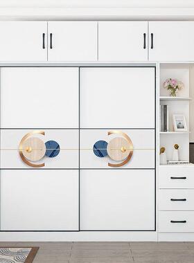 衣态8267柜家用卧柜室欧式加衣宽生板实木板推拉门衣橱多功能绢花