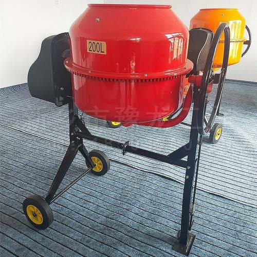 350L5PFP拌00筒L手推式小型电动搅机凝混土滚拌灰机自动出料