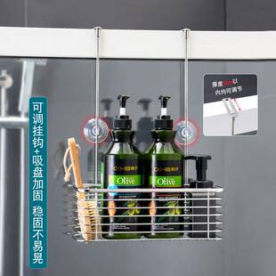 A6T浴室门后置物架挂钩式304不锈钢免打孔洗澡间玻璃门淋浴房收纳