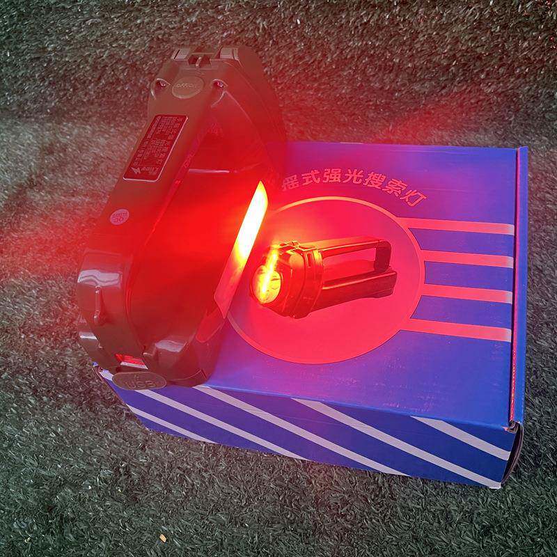 J工GQ231班用强光搜灯L无品牌/ED手摇电巡索检侧发光带信发号磁力