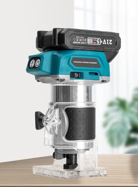 无刷锂电修边槽XTZ机电木铣小雕刻机木工板开工具挖孔刻雕机锣机