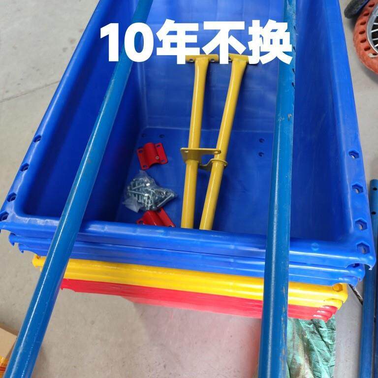 工地翻斗工车手推FLZ加厚塑料劳动车农用养殖程斗车灰水车泥车饲