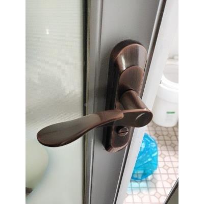 ?斜卫生间门锁厕所洗手间厨0F765JS9M房门弧凹面11/130M孔距执手