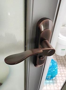 ?斜卫生间门锁厕所洗手间厨0F765JS9M房门弧凹面11/130M孔距执手