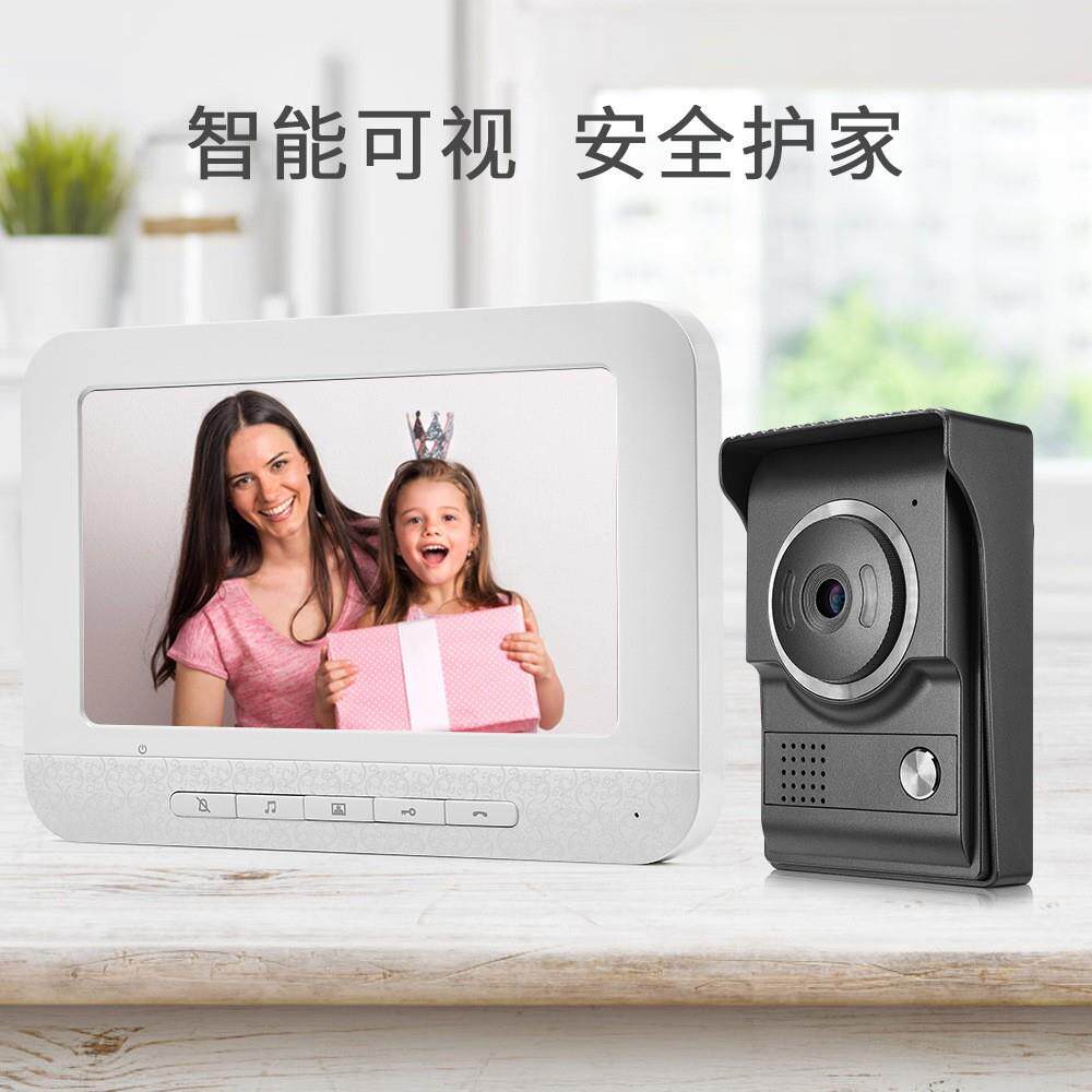 V70M-L+厂家直销楼7墅寸可视对讲门铃别门铃高清宇对讲门铃用视频