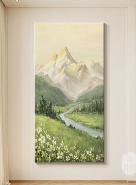 日山画照X15085金玄关装饰画款 画现代简约入户正对墙挂画 2025新