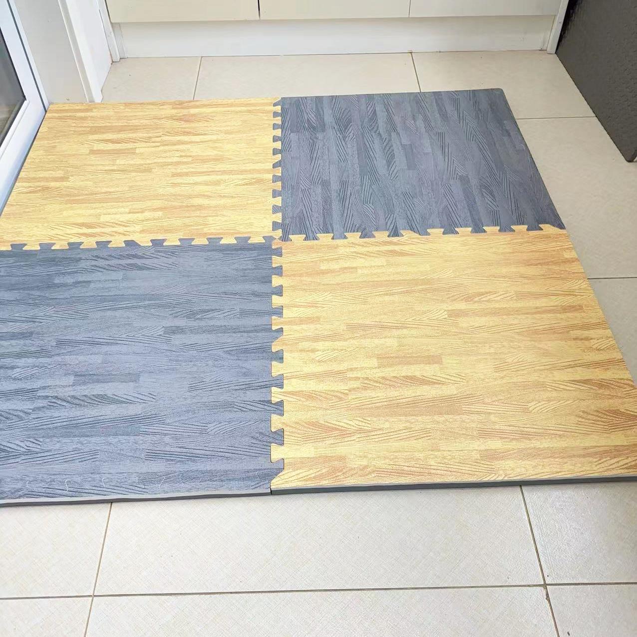 木MD13纹泡沫拼卧接地垫客厅室板地垫子家用隔音地垫宝宝仿爬爬垫