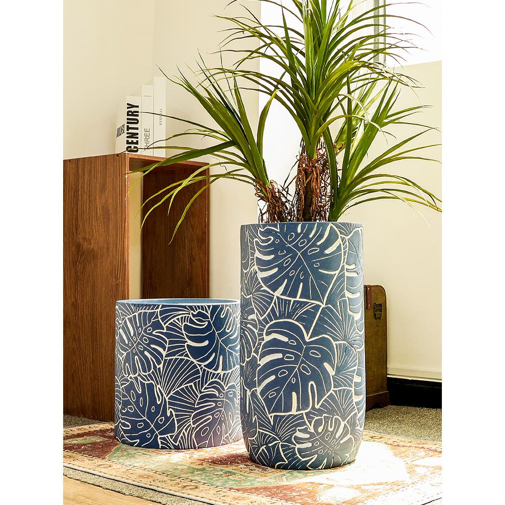 客镁北欧现代简约轻奢高级感透气落号地家居厅室内超大口径泥AWZ