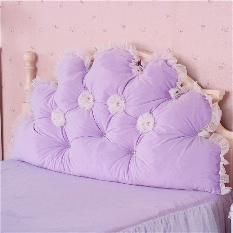 韩式珊瑚绒床头大靠背床头靠垫软包床头垫水晶绒床头靠含芯可拆洗