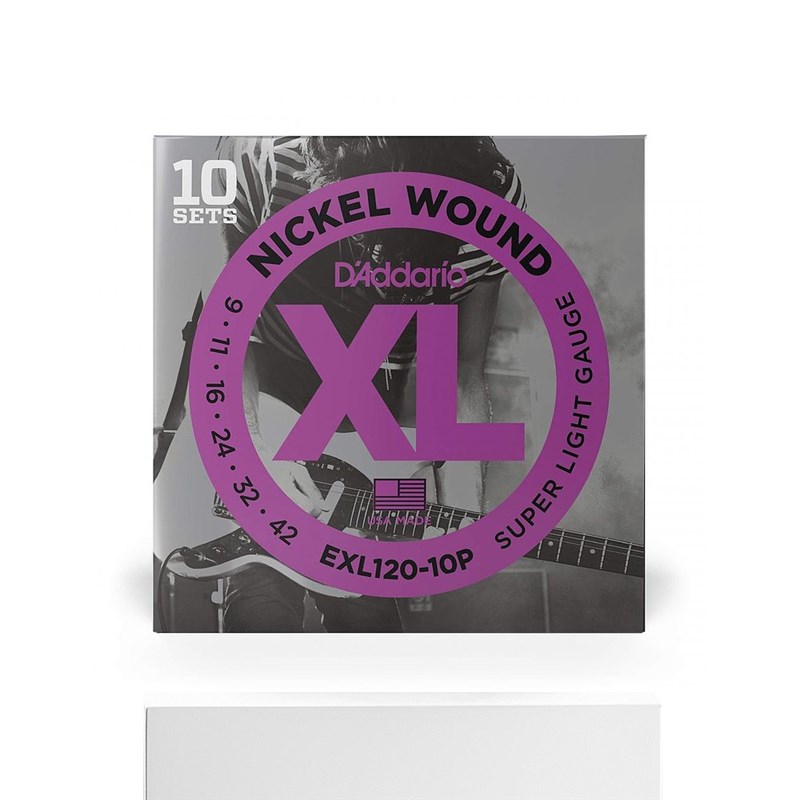 【直邮】达达里奥电吉他弦镍轻0.009 - 0.02 EXL0-10P