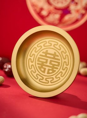 黄铜子孙桶三件套婚嫁三宝结婚嫁妆婚庆用品陪嫁子孙桶创意摆件