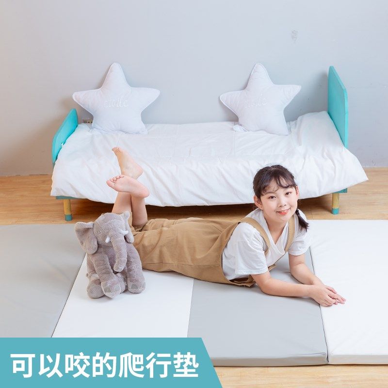 宝宝抗菌加厚4厘米婴幼儿童爬行垫防摔折叠客厅家用无味游戏地垫