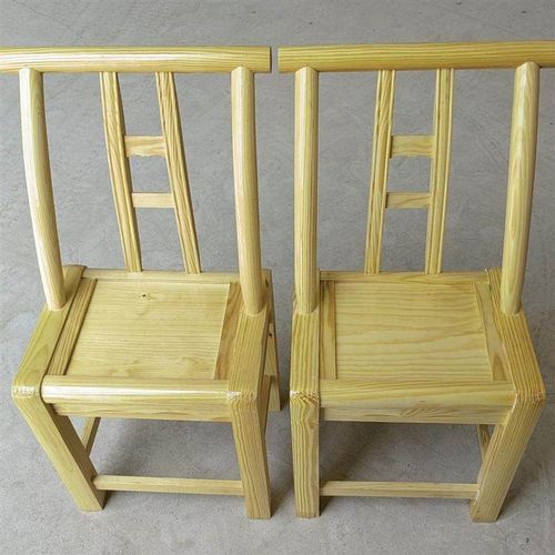 实木家用靠背椅农村凳子乡下老式耐用传统手工换鞋儿童椅实木椅子