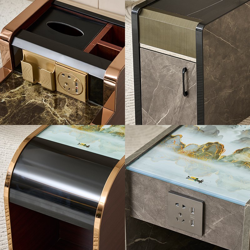 足浴沙发茶几边几柜经济型采耳足疗店茶几美甲充电台球桑拿小茶几