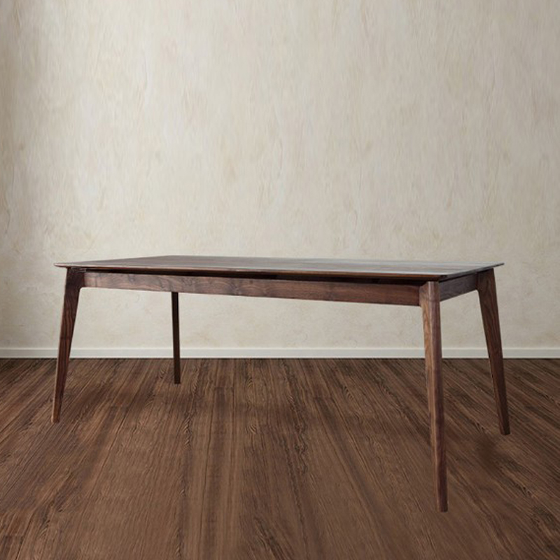 北美黑胡桃木实木餐桌 法式田园做旧 原木会议桌 大板桌 书桌