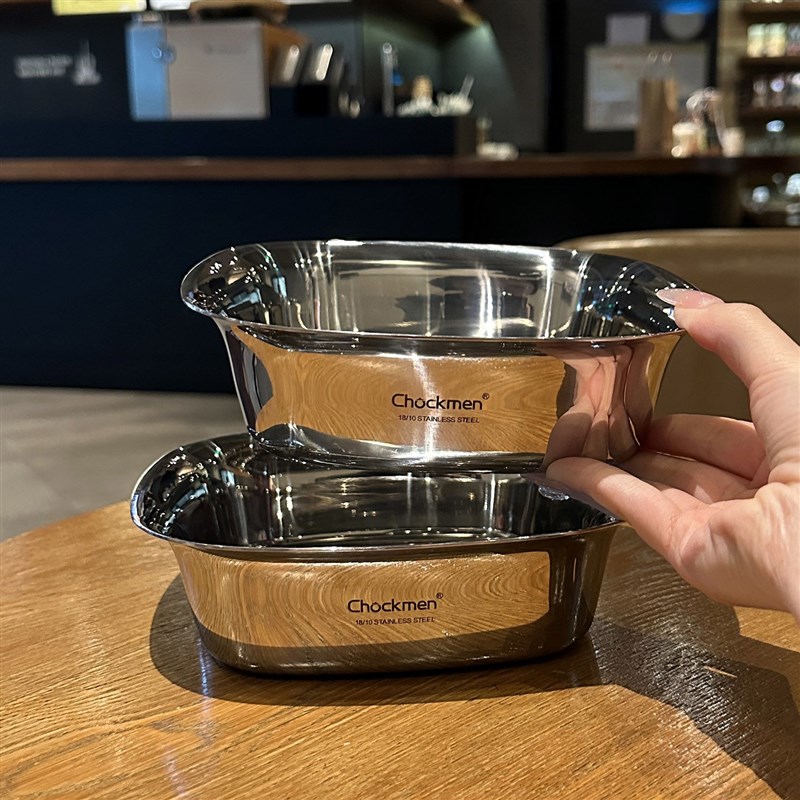 三倍重!蒸菜蒸蛋羹小方碗31不锈钢配菜碗蒸格热菜盆料理碗