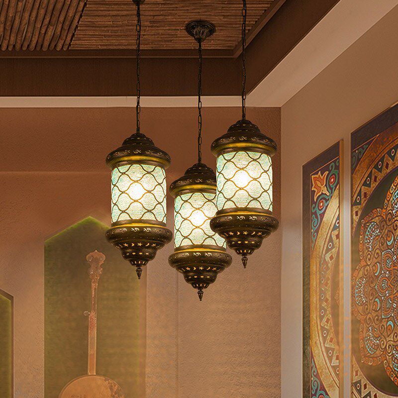泰式铁艺吊灯东南亚风格灯具餐厅美容院酒吧茶室阳台过道复古灯饰