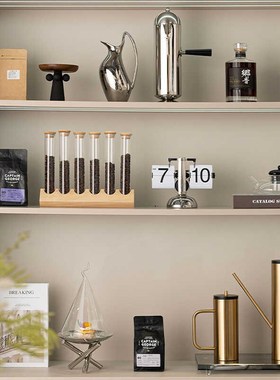 样板房咖啡主题套装酒吧餐饮店前台展示柜装饰品售楼处西餐厅摆件