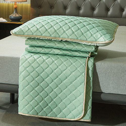 乳胶冰丝凉席床单款三件套夏季可水洗学生宿舍单人空调软席子夏天