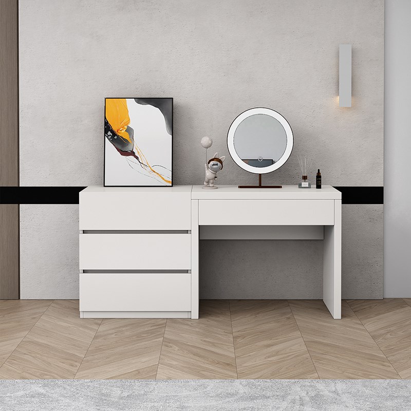 嗨佩小匠实木书桌斗柜一体30cm宽主卧床尾超窄梳妆台超极窄定制