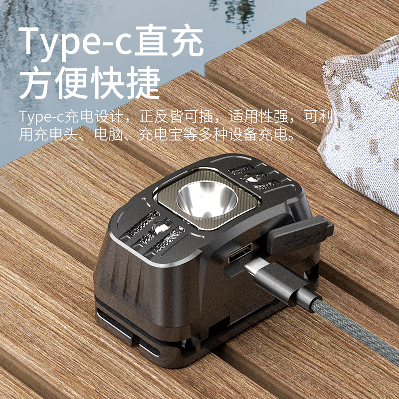 神火HL75感应头灯强光led充电超亮头戴式超长续航赶海夜钓鱼专用