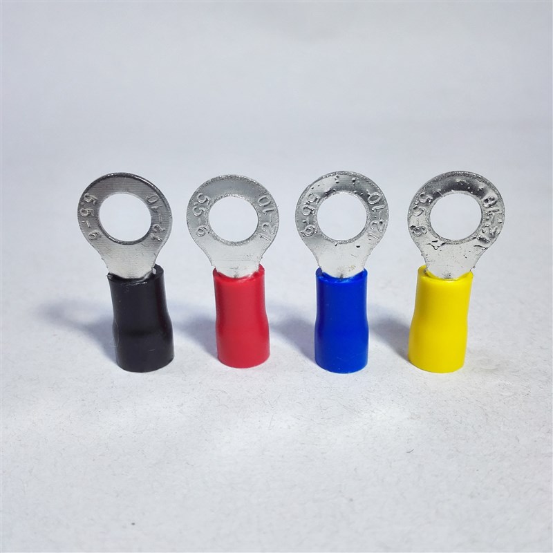 RV5.5-圆形带胶端子线耳R型5-OT-冷压端头0.7厚度0个黄铜鼻
