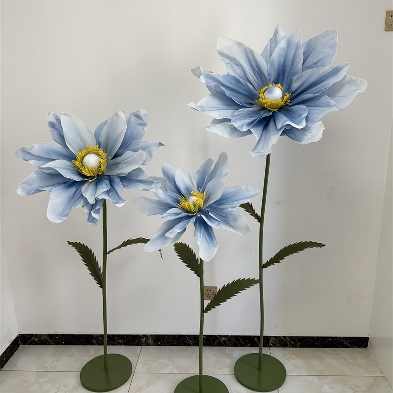 巨型橱窗装饰婚庆立杆纸艺花照相馆杂志广告拍摄布置婚礼路引道具