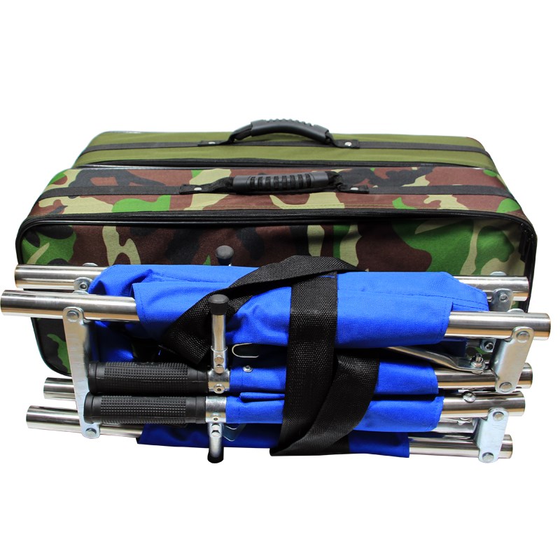 四折便携医家用简易折叠抬人担架楼电梯急救援救生演习担架