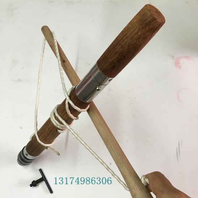 仿古制作车钻 木钻 手动摇钻 来回拉钻手摇钻 木工钻 钻头直钻