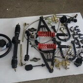 自制钢管沙滩车改装 电动三轮四轮配件卡丁车前悬挂转向刹车摇臂