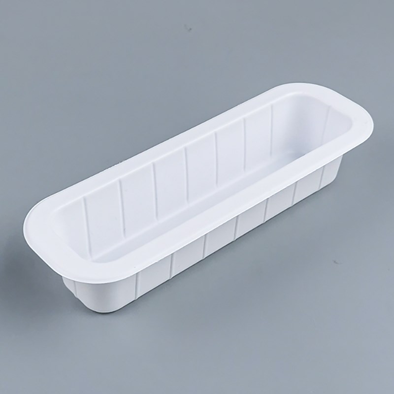 一次性打包盒小吃糕点盒敞口盒长条头糕牛肉丸子摆摊餐饮小食托盘