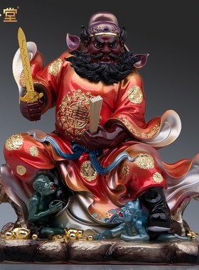 树脂钟馗神像伏魔天官赐福天师圣君门神正宅钟馗捉鬼家用供奉摆件