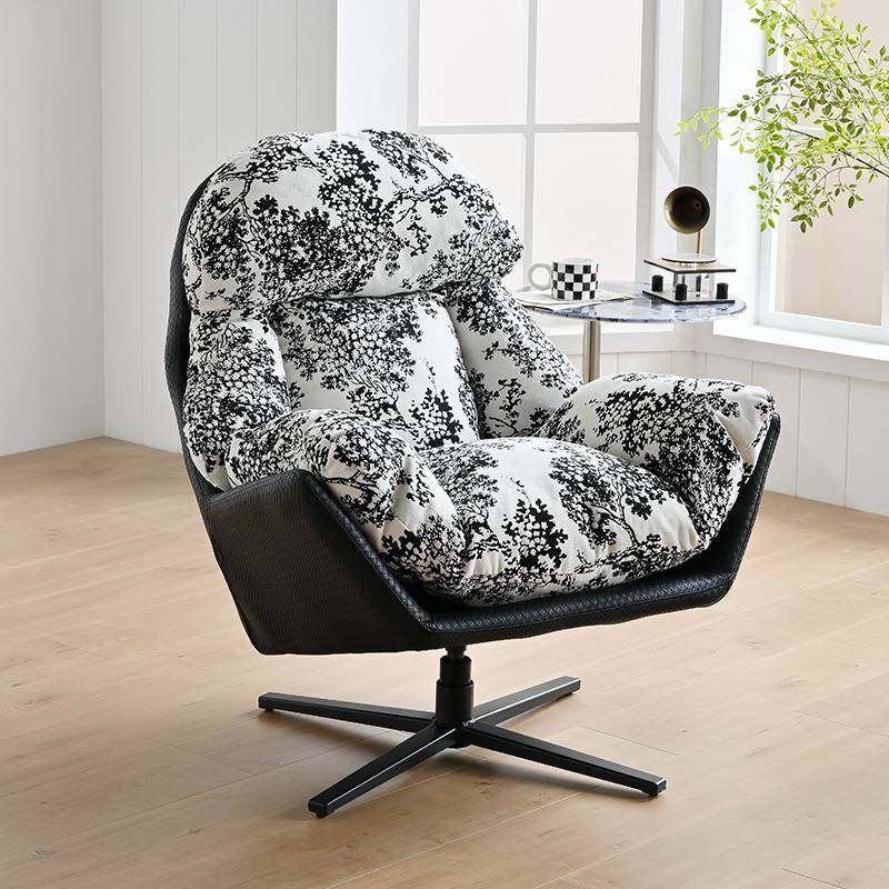 意式轻奢现代单人沙发椅旋转办公室书房设计师中古风蛋壳懒人沙发,电子元器件市场,其它元器件,淘宝优惠券,粉丝福利购,淘宝优惠卷