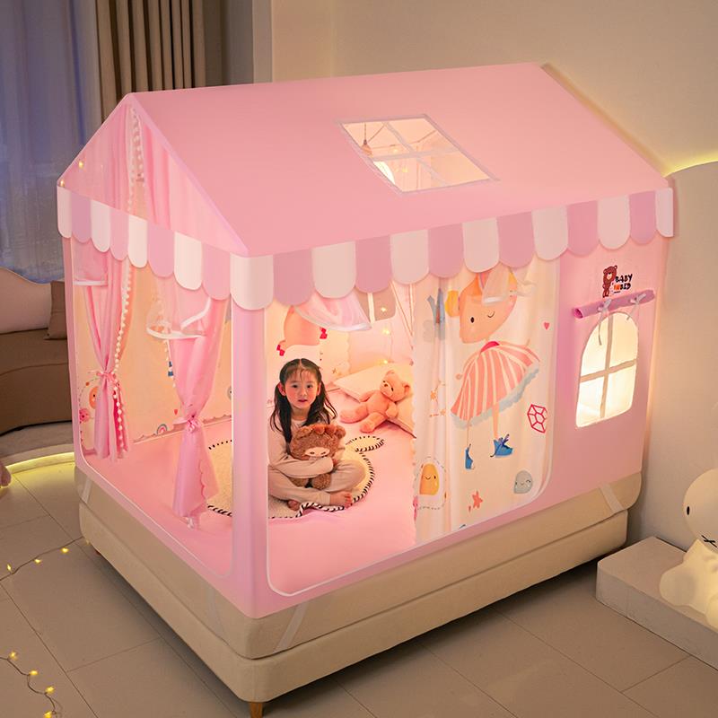 防摔DDB-410儿童蚊帐2025遮款家用光主风床幔1米5床1.8支架新加厚