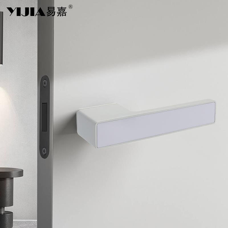 易嘉极简吸静音生态门易嘉锁卧室实木门把手磁通用型内家用房室门