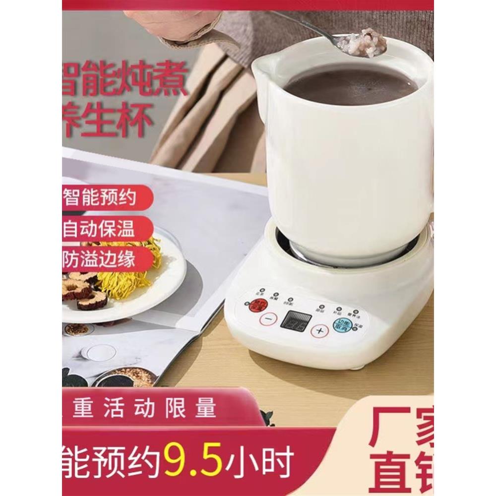 炖多能养生热壶电杯32872电热杯小型水自动煮粥神器杯办公功室烧