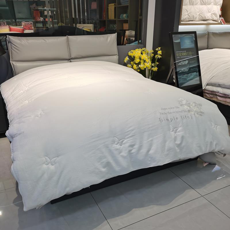 8轻0天丝四棉赛羽绒MS0908蚕丝大豆纤维被二合一子母被季被春秋冬