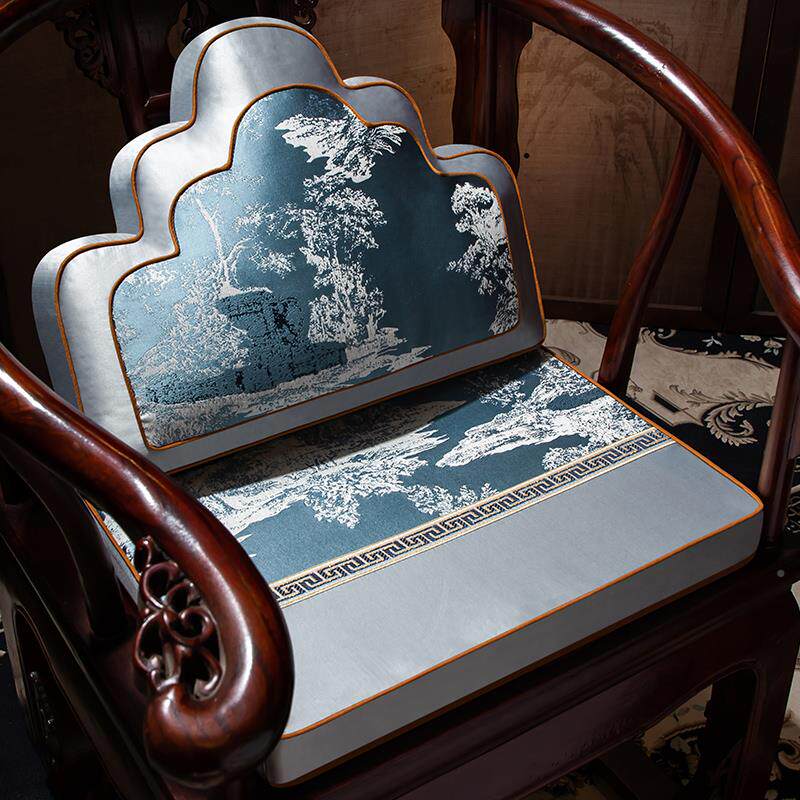 椅式红木椅子沙艺帛乾堂发中坐垫家用现代实木圈家具太师椅椅茶垫